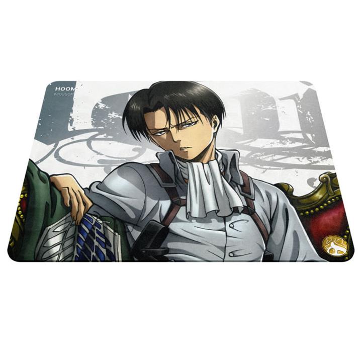 ماوس پد هومرو مدل A3384 طرح انیمه اتک آن تایتان لیوای Hoomero Attack On Titan Anime Levi A3384 Mousepad